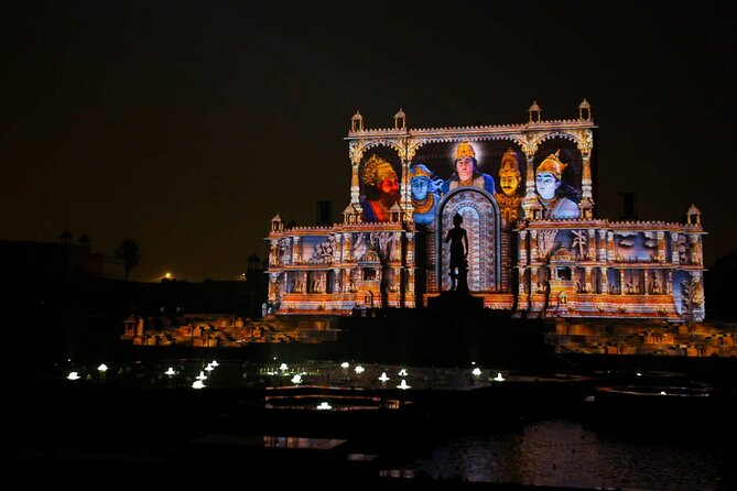 Akshardham Evening & Morning tour exhibition water fountain Show - Logistics that keep the evening from getting messy