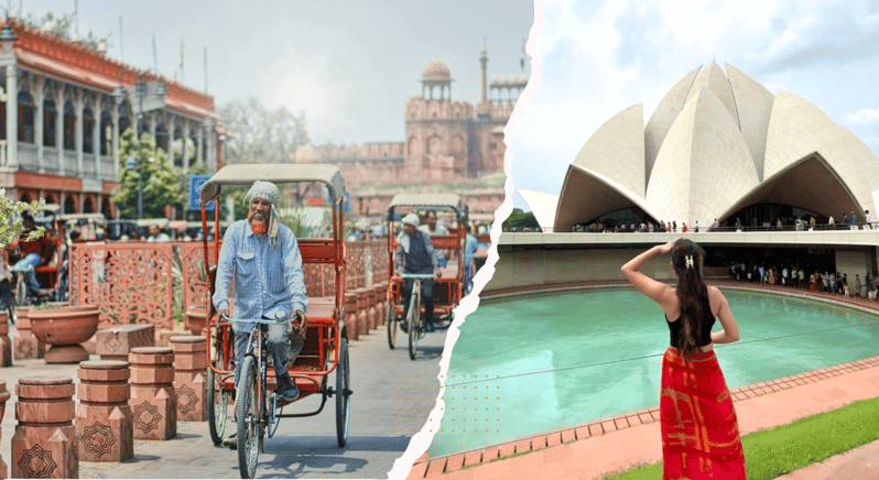 Delhi: Old & New Delhi Private Tour with Rickshaw Ride - Chandni Chowk by cycle rickshaw: a fast way to feel the lanes