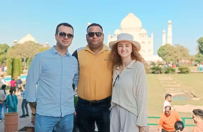 From Delhi: Private Taj Mahal & Agra Tour with 5<em> Lunch – Key highlights worth caring about’ /></p>
<ul>
<li><strong>Sunrise arrival around 6:15am</strong> for best timing at the Taj Mahal</li>
<li><strong>Inside visit to Mumtaz Mahal</strong> guided by your private host</li>
<li><strong>Agra Fort with pavilions and walled-city views</strong> plus a break before the meal</li>
<li><strong>Baby Taj included</strong> so you’re not rushing between sights on your own</li>
<li><strong>Private, multilingual guide</strong> options including English, French, German, Hindi, Italian, Japanese, Portuguese, Russian, and Spanish</li>
<li><strong>Skip-the-line access via a separate entrance</strong> for smoother entry</li>
</ul>
<h2 id="taj-mahal-at-first-light-why-the-200am-start-works">Taj Mahal at first light: why the 2:00am start works</h2>
<p><img width="709" height="532" decoding="async" src=