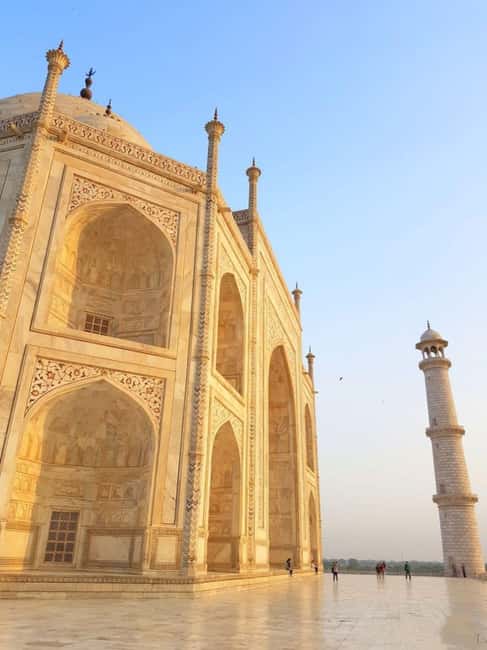 From Delhi: Taj Mahal & Agra Fort Luxury Tour with 5</em> Lunch – Luxury SUV pickup from Delhi: the sanity-saving part’ /><br />
Agra is far enough that transportation stops being a small detail. This tour starts with a punctual pickup from your place in Delhi, Noida, or Gurgaon (and you can also choose pickup options tied to Delhi/New Delhi/Agra). You ride in a luxury SUV with a private driver, and the important part is that you are not juggling schedules, public buses, or bargaining for a taxi while you’re half-asleep.</p>
<p><p>You also avoid the common headache of “getting yourself there, then figuring out tickets.” With fuel, tolls, and parking included, your day stays focused on the sites. In one real-world example, the drive time can stretch beyond what you might expect in the schedule because Delhi traffic is its own sport—so having a professional driver matters.</p>
</p>
<p><p>Timing-wise, the day runs from about 4 to 10 hours depending on your pickup time and the day’s logistics. That range sounds wide, but it’s exactly what you want to see for a long-distance day trip.</p>
</p>
<div style="margin: 20px 0; padding: 15px 0;"><p>You can also read our reviews of more tours and experiences in New Delhi</p><ul style="margin: 10px 0; padding: 0; list-style: none;"><li style="margin: 0 0 10px 0; padding: 0 0 10px 0; border-bottom: 1px solid #eee; display: flex; align-items: flex-start; gap: 12px; line-height: 1.4;"><a href="https://thenewdelhiguide.com/all-inclusive-private-taj-mahal-luxury-tour-from-delhi-by-car/" aria-hidden="true" tabindex="-1"><img decoding="async" style="width: 80px; height: 60px; object-fit: cover; border-radius: 4px; flex-shrink: 0;" src="https://l.thenewdelhiguide.com/wp-content/uploads/all-inclusive-private-taj-mahal-luxury-tour-from-delhi-by-car-150x150.jpg" alt="" loading="lazy"></a><div><a href="https://thenewdelhiguide.com/all-inclusive-private-taj-mahal-luxury-tour-from-delhi-by-car/">All Inclusive Private Taj Mahal Luxury Tour from Delhi by Car</a><br><span style="font-size: 0.82em; color: #555; margin-top: 2px;"><span style="color: #f5a623;">★</span> 5.0 &middot; 2,564 reviews</span></div></li><li style="margin: 0 0 10px 0; padding: 0 0 10px 0; border-bottom: 1px solid #eee; display: flex; align-items: flex-start; gap: 12px; line-height: 1.4;"><a href="https://thenewdelhiguide.com/four-day-private-luxury-golden-triangle-tour-to-agra-and-jaipur-from-new-delhi/" aria-hidden="true" tabindex="-1"><img decoding="async" style="width: 80px; height: 60px; object-fit: cover; border-radius: 4px; flex-shrink: 0;" src="https://l.thenewdelhiguide.com/wp-content/uploads/four-day-private-luxury-golden-triangle-tour-to-agra-and-jaipur-from-new-delhi-150x150.jpg" alt="" loading="lazy"></a><div><a href="https://thenewdelhiguide.com/four-day-private-luxury-golden-triangle-tour-to-agra-and-jaipur-from-new-delhi/">Four-Day Private Luxury Golden Triangle Tour to Agra and Jaipur From New Delhi</a><br><span style="font-size: 0.82em; color: #555; margin-top: 2px;"><span style="color: #f5a623;">★</span> 5.0 &middot; 807 reviews</span></div></li><li style="margin: 0; padding: 0; border-bottom: none; display: flex; align-items: flex-start; gap: 12px; line-height: 1.4;"><a href="https://thenewdelhiguide.com/3-day-private-luxury-golden-triangle-tour-to-agra-and-jaipur-from-new-delhi/" aria-hidden="true" tabindex="-1"><img decoding="async" style="width: 80px; height: 60px; object-fit: cover; border-radius: 4px; flex-shrink: 0;" src="https://l.thenewdelhiguide.com/wp-content/uploads/3-day-private-luxury-golden-triangle-tour-to-agra-and-jaipur-from-new-delhi-150x150.jpg" alt="" loading="lazy"></a><div><a href="https://thenewdelhiguide.com/3-day-private-luxury-golden-triangle-tour-to-agra-and-jaipur-from-new-delhi/">3-Day Private Luxury Golden Triangle Tour to Agra and Jaipur From New Delhi</a><br><span style="font-size: 0.82em; color: #555; margin-top: 2px;"><span style="color: #f5a623;">★</span> 5.0 &middot; 424 reviews</span></div></li></ul></div><h2 id="vip-taj-mahal-entry-how-the-guide-helps-you-read-the-marble">VIP Taj Mahal entry: how the guide helps you read the marble</h2>
<p><img width="825" height="650" decoding="async" src=