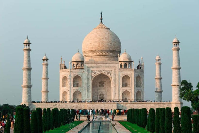 From Delhi: Taj Mahal, Agra Fort, Mehtab Bagh Tour & 5<em>Lunch – Key things I’d book this for’ /></p>
<ul>
<li><strong>Guided Taj Mahal sunrise</strong> setup that focuses on light, stories, and photo-worthy moments</li>
<li><strong>Private AC car with driver</strong>, with pickup options across Delhi/NCR</li>
<li><strong>Agra Fort UNESCO visit</strong> with a guide to make the walls and courtyards click</li>
<li><strong>Mehtab Bagh viewpoint across the Yamuna</strong> for a quieter, more photographic back angle of the Taj</li>
<li><strong>Skip-the-ticket-line</strong> service plus bottled mineral water included</li>
</ul>
<h2 id="sunrise-taj-mahal-is-the-whole-reason-this-trip-works">Sunrise Taj Mahal is the whole reason this trip works</h2>
<p><img width="820" height="547" decoding="async" src=