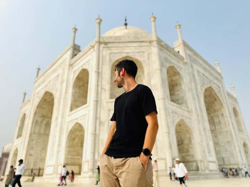 From Delhi: Taj Mahal Sunrise, Baby Taj & Agra Fort Day Tour - Baby Taj on the Yamuna: carvings, fresco paintings, and calmer pacing