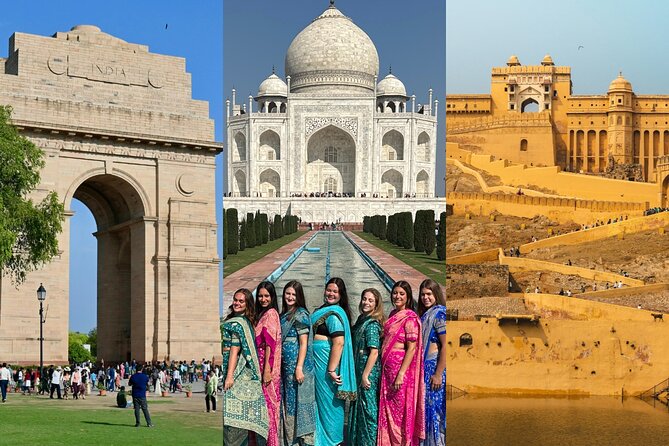 Golden Triangle Tour: 3 Days, 3 Iconic Cities–Delhi,Agra & Jaipur - Day 1 in Delhi: Old Delhi rickshaws, Jama Masjid, Humayun’s Tomb, and Qutub Minar
