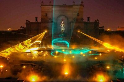 New Delhi: Akshardham Evening Tour with Light & Water Show - Inside the temple complex: what you’ll do on arrival