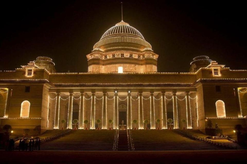 New Delhi: Local Evening Tour with Indian Street Food - Rashtrapati Bhavan and Parliament House: Power, Design, and Scale