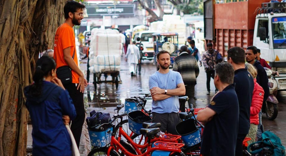 Old Delhi Bike Tour Morning 4 Hours: Delhi By Cycle - Khari Baoli spice market: the smell stop that becomes a whole sensory lesson