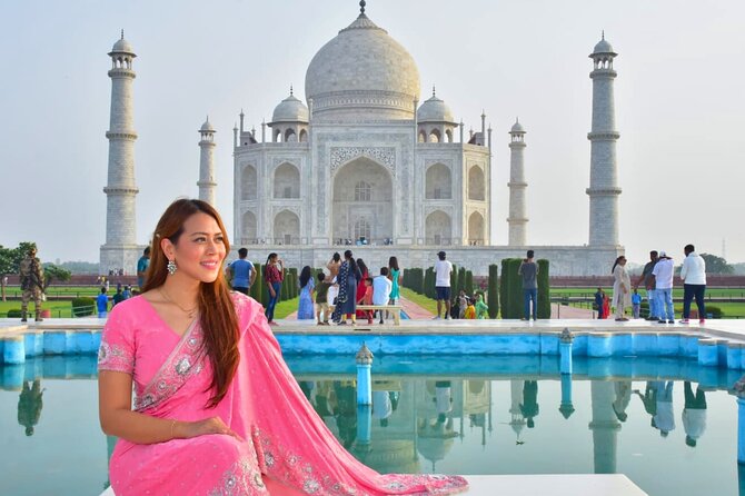 Taj Mahal & Agra Private Tour By AC Car From Delhi with 5</em> Meal – Itmad-ud-Daulah: the shorter stop that adds depth’ /><br />
Then comes the quieter gem of the itinerary: <strong>Itmad-ud-Daulah</strong>. This mausoleum is described as <strong>jewel box-shaped</strong>, and it was built by Nur Jahan for her father. The tour gives it about <strong>30 minutes</strong> on the schedule, with admission included.</p>
<p><p>It’s a smaller time block, but that can be a good thing. You can slow down without feeling like you’re skipping everything. Many people miss this kind of site when they only chase the biggest name. Getting it in here helps you see Agra as more than one monument.</p>
</p>
<p><p>This tour also mentions <strong>Mehtab Bagh</strong> as an optional pairing. If your schedule allows, asking about that swap can be worth it, especially if you want an alternate viewpoint area connected to the Taj.</p>
</p>
<h2 id="5-star-buffet-meal-option-plan-it-dont-just-hope-for-it">5-star buffet meal option: plan it, don’t just hope for it</h2>
<p> Meal – 5-star buffet meal option: plan it, don’t just hope for it’ /><br />
Agra can be hungry work on a day trip. This tour includes <strong>breakfast or lunch at a 5-star restaurant</strong> if you select the meal option, timed to match your pick-up. If you’re picked up early, you’re more likely to get breakfast; if it’s later, lunch usually makes more sense.</p>
<p><p>The restaurant part matters because it reduces the chance you’ll spend time searching for a clean, reliable meal after long travel. You also won’t have to manage lunch as a separate task—your day stays in one lane.</p>
</p>
<p><p>Two practical notes:</p>
</p>
<ul>
<li>The tour doesn’t include drinks with lunch, so budget a little extra if you want sodas or other beverages.</li>
<li>There’s time built in for the meal stop—about <strong>1 hour</strong> on the itinerary.</li>
</ul>
<h2 id="what-this-tour-feels-like-in-real-logistics">What this tour feels like in real logistics</h2>
<p><img width="669" height="446" decoding="async" src=