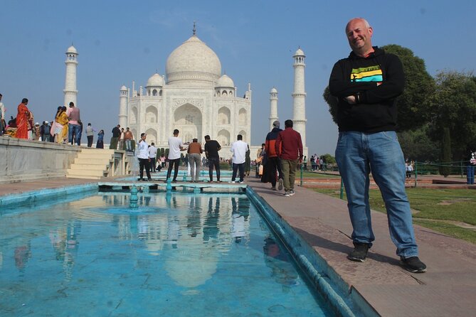 Taj Mahal Day Tour by Superfast Gatimaan Train from Delhi - Agra Fort after the Taj: red-stone walls and a clear viewpoint
