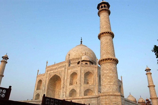 Taj Mahal Sunrise and Agra City Private Tour From Delhi by Car - Agra Fort: red stone, big views, and inside stops