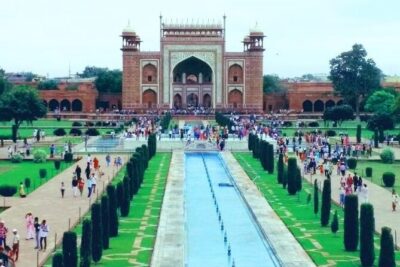 Taj Mahal Sunrise Tour from Delhi with Fort,Baby taj & breakfast - Entering the Taj Mahal at sunrise hours